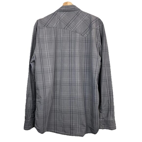 Volcom Shirt Mens Gray Snap Front Long Sleeve XL Western Casual Workwear Skater - Picture 2 of 12